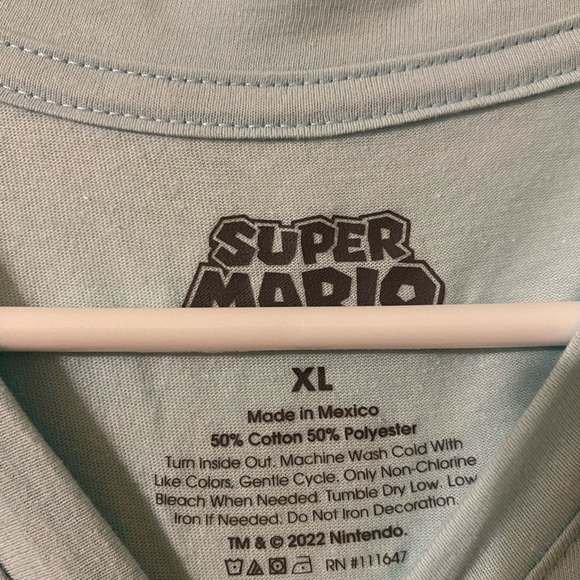 Nintendo Blue Super Mario Short Sleeve Tee XL - Picture 4 of 4